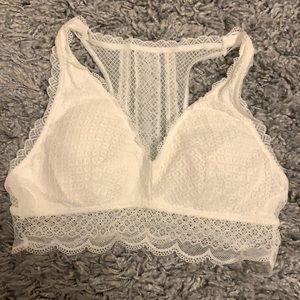 Aerie White Lace Bralette